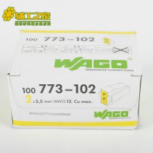 WAGO接线盒用插线式弹簧夹持连接器773-102